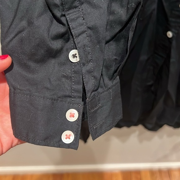 Maeve Midnight Black Button-Down Midi Dress - Picture 5 of 8